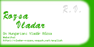 rozsa vladar business card